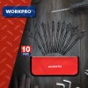 WORKPRO 10-Piece Pro Spade Drill Bit Set- Black Coating, Premium
