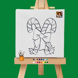 Christmas Sip and Paint Kit - Canvas Options: Canvas ONLY