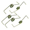 Sourcing Map Metal Tension Spring Bronze Tone Steel Compression Spring