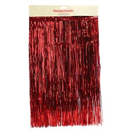 Shiny tinsel Christmas tree decoration.