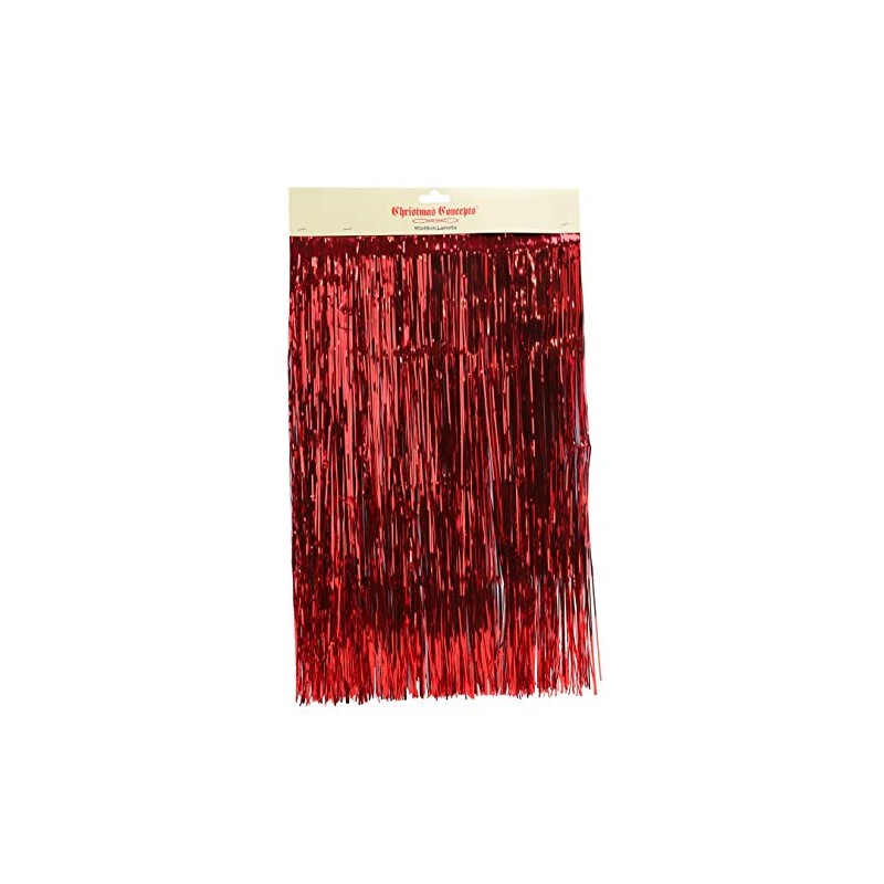 Shiny tinsel Christmas tree decoration.