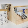 Creative Deco Unpainted Wooden Toolbox Storage Box with Handle |