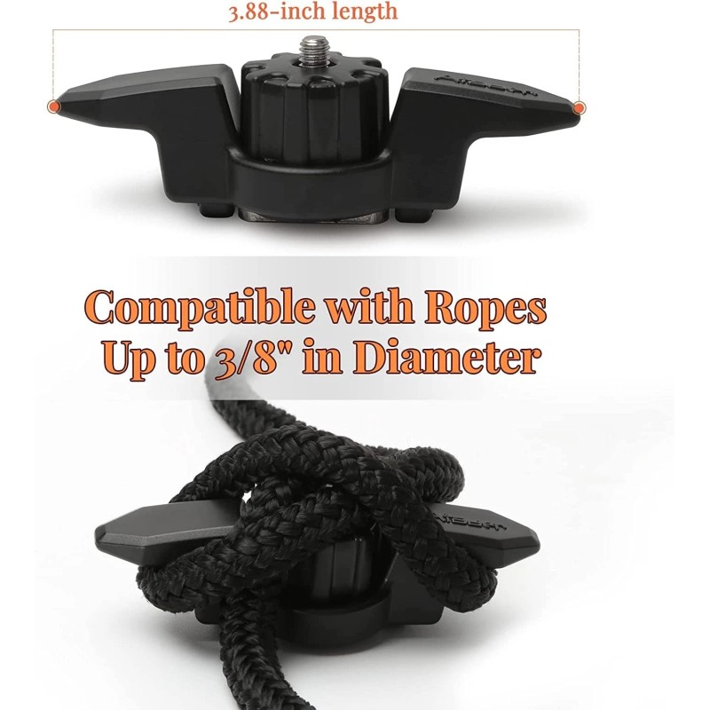 Atader Line Cleat for Kayak Track Mount 2 Pcs, Kayak