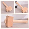 TEHAUX Handcrafted Wooden Mallet for Woodworking Beech Wood Carpenter Hammer