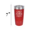 Rogue River Tactical Red Firefighter 20 Oz. Travel Tumbler Mug