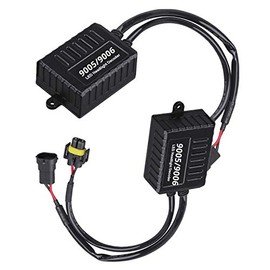 Alla Lighting Directly Plug-N-Play Anti Flickering Warning Error Decoder Canceler Capacitor LED Fog Light DRL Kit Harness (9005/9006/9012)