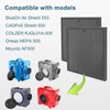 3pcs Carbon Filter Replacement Compatible with Vevor Air Scrubber ZHP2301-550/