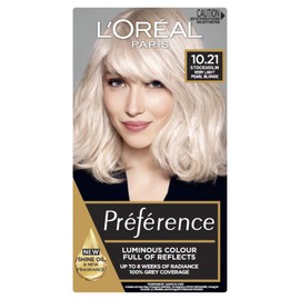L’Oréal Paris Préférence Permanent Hair Colour, 10.21 Stockholm Very Light Pearl Blonde