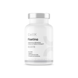 CellX | Fisetina, Suplemento Antioxidante | 250mg ProFisetin, 60 Cápsulas Vegetales, Sin OGM