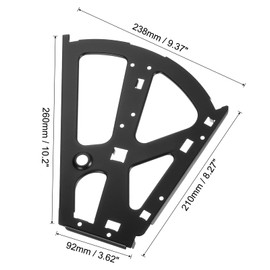 sourcing map 2 Layer Shoes Drawer Cabinet Hinges, 2pcs Stainless Steel Cabinet Replacement Fittings for Wardrobes Cabinets Black