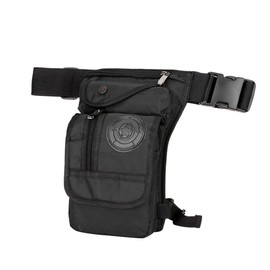 Leg Bag Versatile Waterproof Comfortable Stylish Look Nylon Waist Bag for Outdoor Travel Black