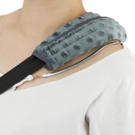 Cushioned Arm Sling Padding for Neck Slim Sling Pad Neck Strap Cushion Comfort Shoulder Support Rotator Cuff Surgery Arm Immobilizer Brace Carry Padded Cover Pillow Wrist Hand Injury, 2Pcs Dark Gray