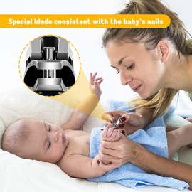 FVION Kids Nail Clippers, Small Jaw Baby Nail Clipper Trimmers for Infants and Toddlers, Precision Children Nail Clippers Nail Grooming Tool for Tiny Fingers and Toes - Silver