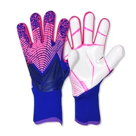 OLYSPM Goalkeeper Gloves Children's Goalkeeper Gloves Men with Non-Slip Latex Palm, Children's Goalkeeper Gloves with Breathable, Abrasion-Resistant, Super Grip, Size 6/7/8/9/10