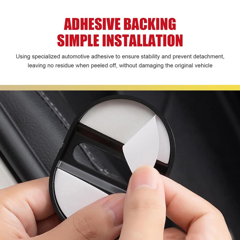 4 PCS Car Door Latch Covers, Carbon Fiber Car Door