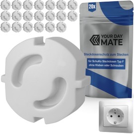 Child Safety Sockets, 10/20 Pack with Twist Mechanism for German Sockets, Socket Protection for Plugging, Baby Safety Socket, Child Safety for Sockets