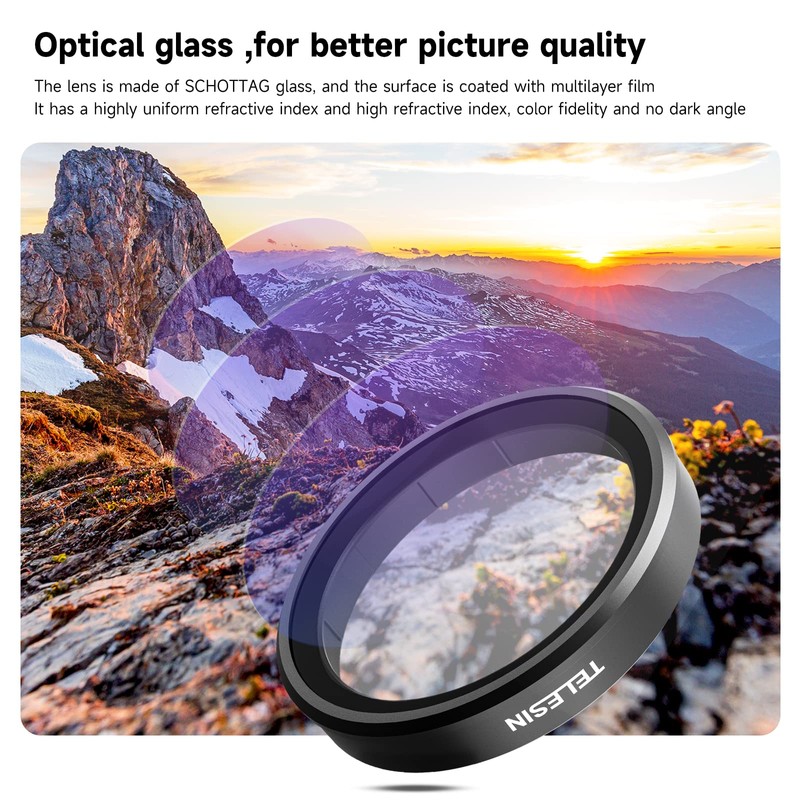 AuyKoo DJI Osmo Action 4/Osmo Action 3 CPL ND Filter