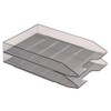 Acrimet 2 Tier Paper Organizer Letter Tray - Plastic Stackable