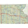 South Dakota State Physical Poster Map - 16.5 x 23.8