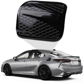 Spotrim Compatible with Toyota Camry Gas Tank Door Cover Gasoline Fuel Petrol Oil Filler Caps Decoration for Camry 2024 2023 2022 2021 2020 2019 2018 -Piano Black