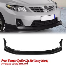 Front Bumper Lower Spoiler Splitter Lip Kit for Toyota Corolla 2011-2013 BlackPosition: Front Bumper, Material: Plastic, Color: Black
