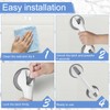 2Pcs Anti-Slip Shower Grab Bar - Sturdy Bathtub Safety Handle