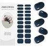 JMEOWIO Lámina de uñas azul oscuro de gel para uñas,