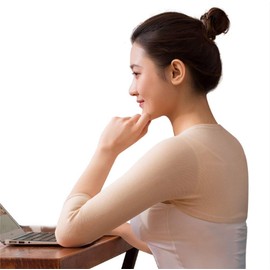 Rose 7/4 Sleeve Shoulder Supporter, Shoulder Support, Shoulder Warmer, Prevents Shoulder Cold (L)