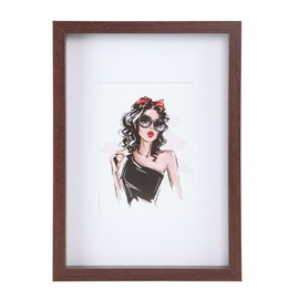 IDEAL TREND Brasil HR-15 Wooden Picture Frame Picture Photo Frame Wall Decoration Collage Poster Colour: Nut Format: 30 x 40 cm