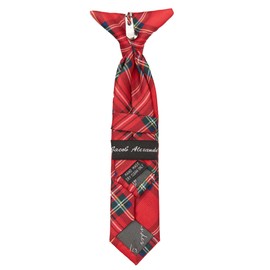 Jacob Alexander Merry Christmas Royal Stewart Red Plaid Infant 8" Pre-Tied Clip-On Neck Tie