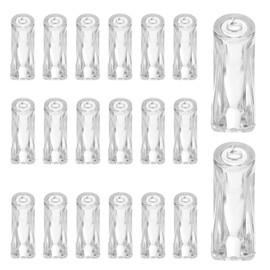 PATIKIL Blind Pull Cord Knobs, 20Pcs Plastic Window Blind Cord Knobs Drops Pull End for Curtain Crafts Drawstring Tassels Window Decor Roman Shade Pull Cords, Clear