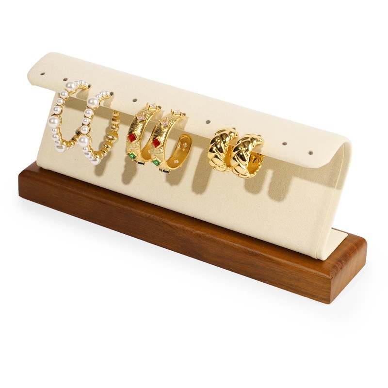 Woodten Solid Wood Jewelry Earrings Display Stand Small Jewelry Stand