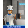 MR.SIGA Cepillo para Inodoro con Soporte para Pared, Negro