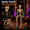 Sintuff Halloween Swinging Skeleton on Swing, Swinging Outdoor Ghost Decor