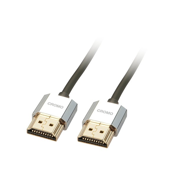 LINDY 0.3 M Cromo Slim 4K Hdmi Cable with Ethernet