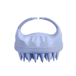 Yamrots Scalp Massager Shampoo Brush, Scalp Scrubber with Soft Silicone Bristles, Scalp Exfoliator Brush with Soft Silicone, Soft Silicone Scalp Scrubber for Wet & Dry Hair (Blue)