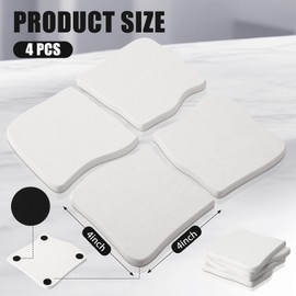 Puzzle Diatomaceous Earth Coaster - Set of 4，Unique Absorbent White Coasters for Drinks，Modern Aesthetic Coasters for Desk，Instant Dry Stone，Drink Absorbent