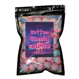 Crazy Nate's Adventure Taffy - Freeze-Dried Candy Collection (Cotton Candy), Pink