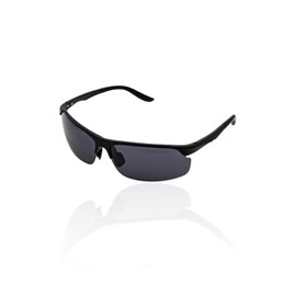 Valeria High-End Polarized Sunglasses, Spring Hinges, TAC Lens, TR90 Frame, Hard Case Included, Sports, Outdoors, Anti-Glare, UV Protection, Black
