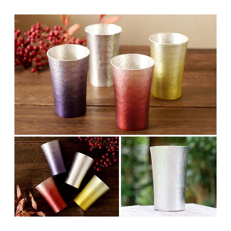 Tin Tumbler, 6.8 fl oz (200 ml), Paulownia Box, Includes