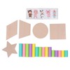 Wooden Tower Stacking Game Wooden Montessori Building Blocks Educational Desktop
