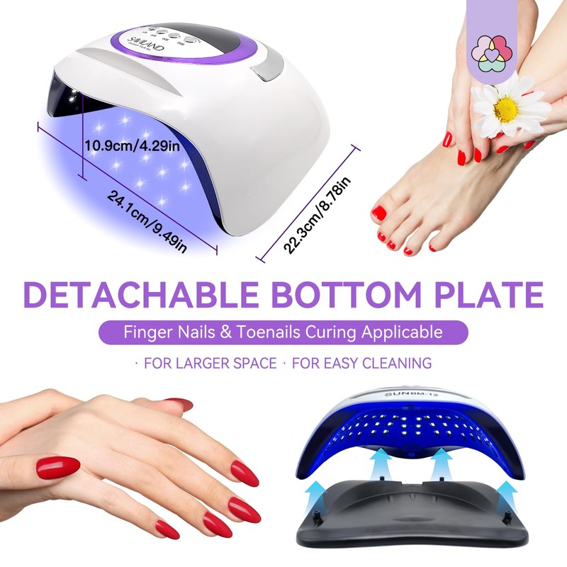 SAVILAND 300W Powerful U V Nail Lamp: Super Fast Curing