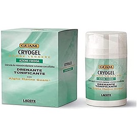 Cryogel with refreshing, draining and firming effect for light legs, gel with guam algae that stimulates skin circulation, made in Italy, 100 ml packaging