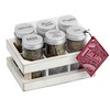 Kamenstein Good 6-Jar Italian Crate Spice Rack, White
