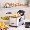 Elite Gourmet EDF2100 Electric Immersion Deep Fryer Removable Basket Adjustable