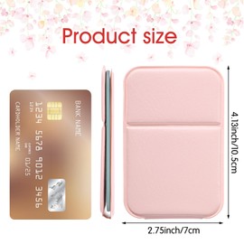 Kifmurase 2 Pack Foldable Makeup Mirror for Travel, Portable PU Leather Mirror Handheld Mirror with Adjustable Stand, Compact Ultrathin Pocket Mirror Folding Travel Mirror for Purse Vanity Table Gifts