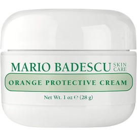 Mario Badescu Crema facial protectora de naranja – Hidratante facial que aumenta la luminosidad con extracto de cáscara de naranja – Repone la piel y ayuda a defender contra la deshidratación, 28 gr