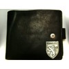 Knight Leather Wallet with Pewter badge attached