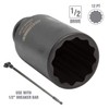 OEMTOOLS 37321 8 Piece 1/2 Inch Drive Axle Nut Socket