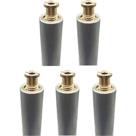 Poolzilla 5 Pack 10” Aluminum Tube with Brass Anchor for Pool Safety Cover Installation, Anchor Installation for Loose Ground or with Pavers, Extra Long